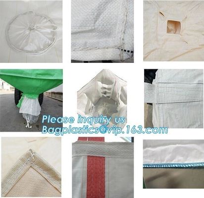 100% New Virgin Polypropylene PP Woven Big Bulk Bag Jumbo Bag FIBC For Packing Sand 1 Ton 1.5 Ton 2 Ton Made In package