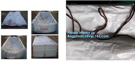 10 Mil Open Top Drawstring Roll Off Container Liners,4mil open top white drawstring dumpster container liners, bagplasti