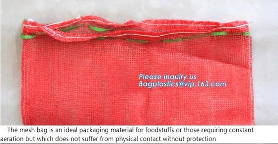 Plastic mesh net raschel bag in roll for automatic packing,Plastic raschel raschel PE fruit mesh net bag, bagease, pack