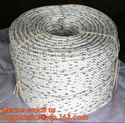 1/2 in. White Twist polyester rope, cheap and quality 3 inch polypropylene marine rope, polypropylene rope, PET+PP rope