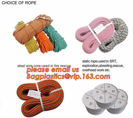 6mm accessory cord climbing rope nylon 66, high strength fire escape safety climbing rope