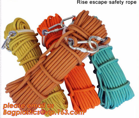 climbing rope, protective escape rope polyester rope, escape rope, High-altitude escape rope rescue rope(fire escape,res