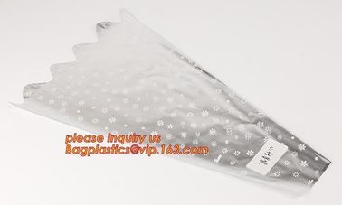 BOPP CPP Plastic fresh flower sleeve,romantic Valentine wrapping plastic flower sleeve,BOPP flower wrapping sleeve PACK