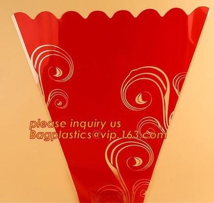 Customized flower sleeve for Valentine/romantic flower wrapping,Cylinder Shaped flower box clear plastic flower sleeve