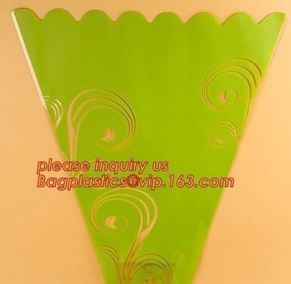 Customized flower sleeve for Valentine/romantic flower wrapping,Cylinder Shaped flower box clear plastic flower sleeve