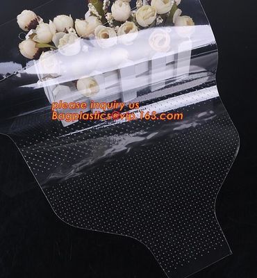 Mircoperforated flower bags, sleeves,single rose opp plastic biodegradable flower wrapping sleeve,Cellophane bag flower