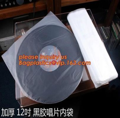 Biodegradable record covers CD LP inner sleeves bag for turntable storage,portable cheap practical custom cd bag bagease