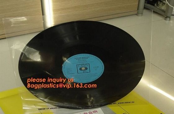 Biodegradable record covers CD LP inner sleeves bag for turntable storage,portable cheap practical custom cd bag bagease