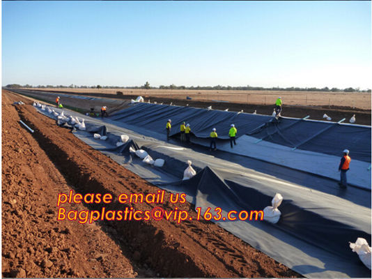 Environmental Protection hdpe smooth fish farm pond liner geomembrane,Drain board Geocell Geogrid Geomembrane Geonet PAC